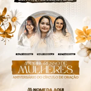 Congresso de Mulheres Social Media Church PSD Editável