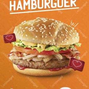 O Melhor Hamburguer Social Media PSD Editável