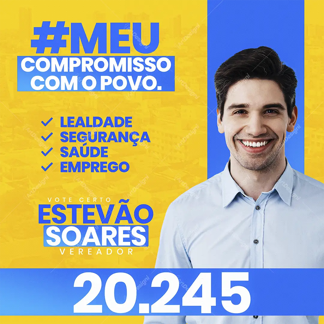 PSD Campanha Política Social Media