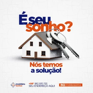 Social Media Nós te Ajudamos a Ter Uma Casa Própria Imobiliária